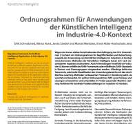 Ordnungsrahmen für KI-Anwendungen im Industrie 4.0-Kontext