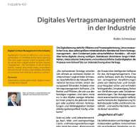 Digitales Vertragsmanagement in der Industrie
