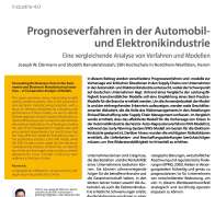 Prognoseverfahren in der Automobil- und Elektronikindustrie