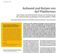Aufwand und Nutzen von IIoT-Plattformen