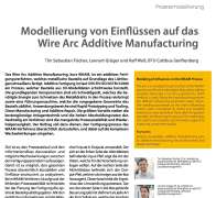 Modellierung von Einflüssen auf das Wire Arc Additive Manufacturing
