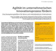 Agilität im unternehmerischen Innovationsprozess fördern