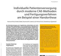Individuelle Patientenversorgung durch moderne CAE-Methoden und Fertigungsverfahren am Beispiel einer Handorthese