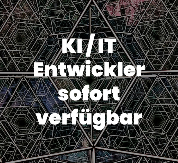 Sie brauchen sofort Full-Stack & KI/IT-Entwickler?