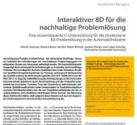 Interaktiver 8D für die nachhaltige Problemlösung
