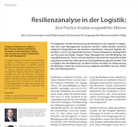 Resilienzanalyse in der Logistik