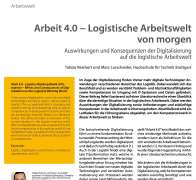 Arbeit 4.0 − Logistische Arbeitswelt von morgen