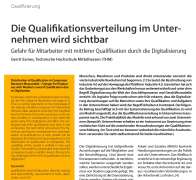 Die Qualifikationsverteilung im Unternehmen wird sichtbar
