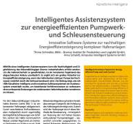 Energieeffiziente Pumpwerk- und Schleusensteuerung