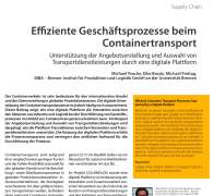 Effiziente Geschäftsprozesse beim Containertransport