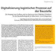 Digitalisierung logistischer Prozesse auf der Baustelle