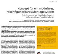 Konzept für ein modulares, rekonfigurierbares Montagesystem