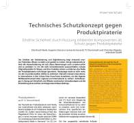 Technisches Schutzkonzept gegen Produktpiraterie