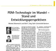 PDM-Technologie im Wandel – Stand und Entwicklungsperspektiven