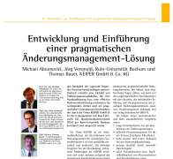 Entwicklung und Einführung einer pragmatischen Änderungsmanagement-Lösung