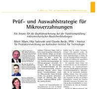 Prüf- und Auswahlstrategie für Mikroverzahnungen