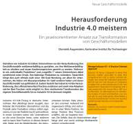 Herausforderung Industrie 4.0 meistern