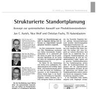 Strukturierte Standortplanung