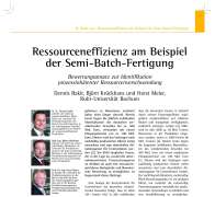 Ressourceneffizienz am Beispiel der Semi-Batch-Fertigung