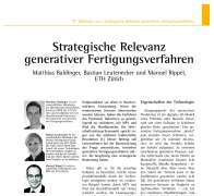 Strategic Relevance of Additive Manufacturing