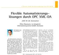 Flexible Automatisierungslösungen durch OPC XML-DA