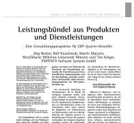 Leistungsbündel aus Produkten und Dienstleistungen