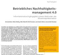 Betriebliches Nachhaltigkeitsmanagement 4.0