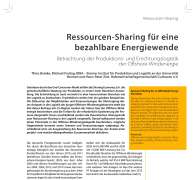 Ressourcen-Sharing für eine bezahlbare Energiewende