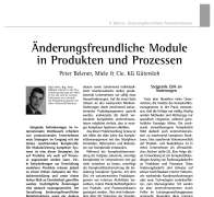 Änderungsfreundliche Module in Produkten und Prozessen