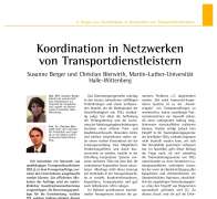 Koordination in Netzwerken von Transportdienstleistern