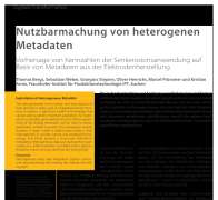 Nutzbarmachung von heterogenen Metadaten