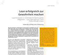 Lean erfolgreich zur Gewohnheit machen