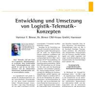Entwicklung und Umsetzung von Logistik-Telematik-Konzepten