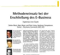 Methodeneinsatz bei der Erschließung des E-Business