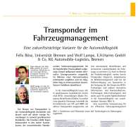 Transponder im Fahrzeugmanagement