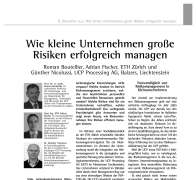 Wie kleine Unternehmen große Risiken erfolgreich managen