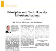 Prinzipien und Techniken der Mikrohandhabung