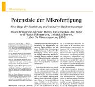 Potenziale der Mikrofertigung