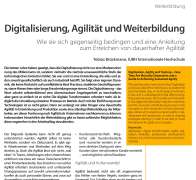 Digitalisierung, Agilität und Weiterbildung