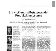Entwicklung selbststeuernder Produktionssysteme