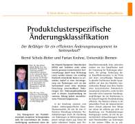 Produktclusterspezifische Änderungsklassifikation