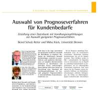 Auswahl von Prognoseverfahren für Kundenbedarfe