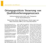 Ortungsgestützte Steuerung von Qualitätssicherungsprozessen