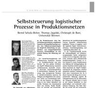 Autonomous Control of Logistic Processes in Production Networks