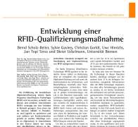 Entwicklung einer RFID-Qualifizierungsmaßnahme