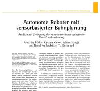 Autonome Roboter mit sensorbasierter Bahnplanung