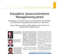 Interaktive prozessorientierte Managementsysteme