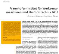 Fraunhofer-Institut für Werkzeug-maschinen und Umformtechnik IWU