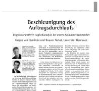 Beschleunigung des Auftragsdurchlaufs