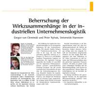 Controlling the Interdependencies of Manufacturing Enterprise Logistics